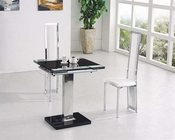 Retractable Glass Dining Table Glass Folding Dining Table China Within Extending Glass Dining Tables (Photo 11 of 20)