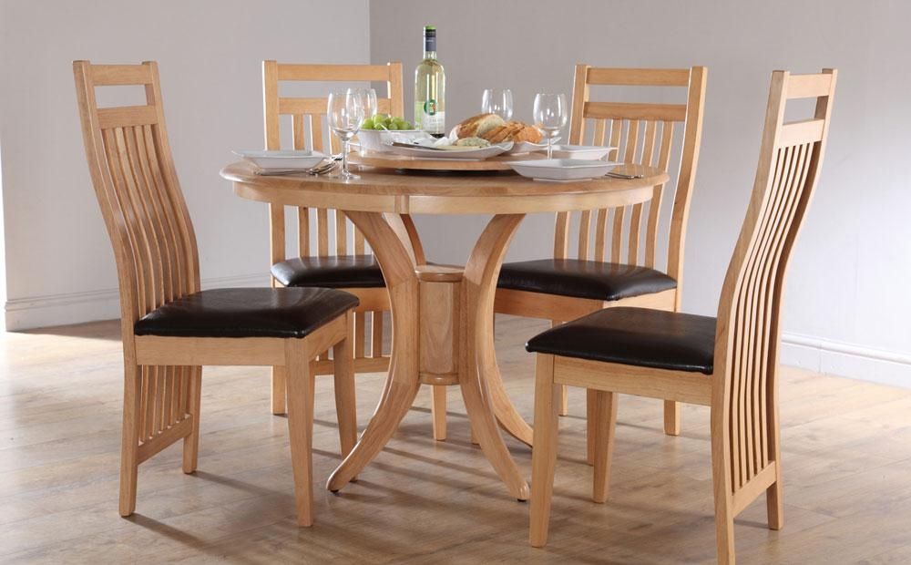 Round Dining Table Set With 4 Chairs Dining Table For 4 Dining With Regard To Small Round Dining Table With 4 Chairs (Photo 9 of 20)