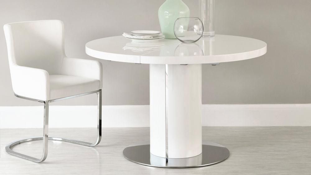 Round Extending Pedestal Table Within White Round Extending Dining Tables (View 14 of 20)