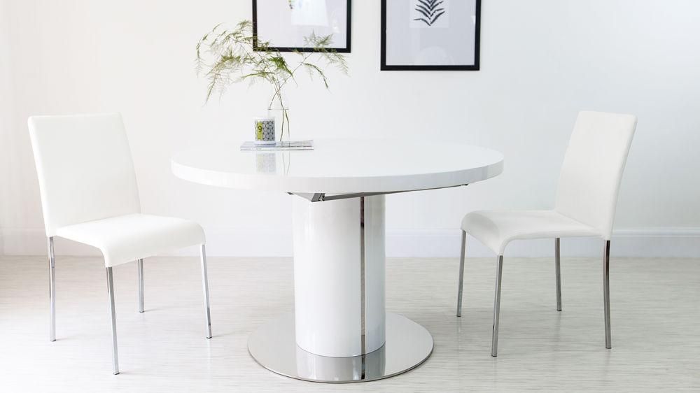 Round Table Extending Pertaining To White Round Extending Dining Tables (View 7 of 20)