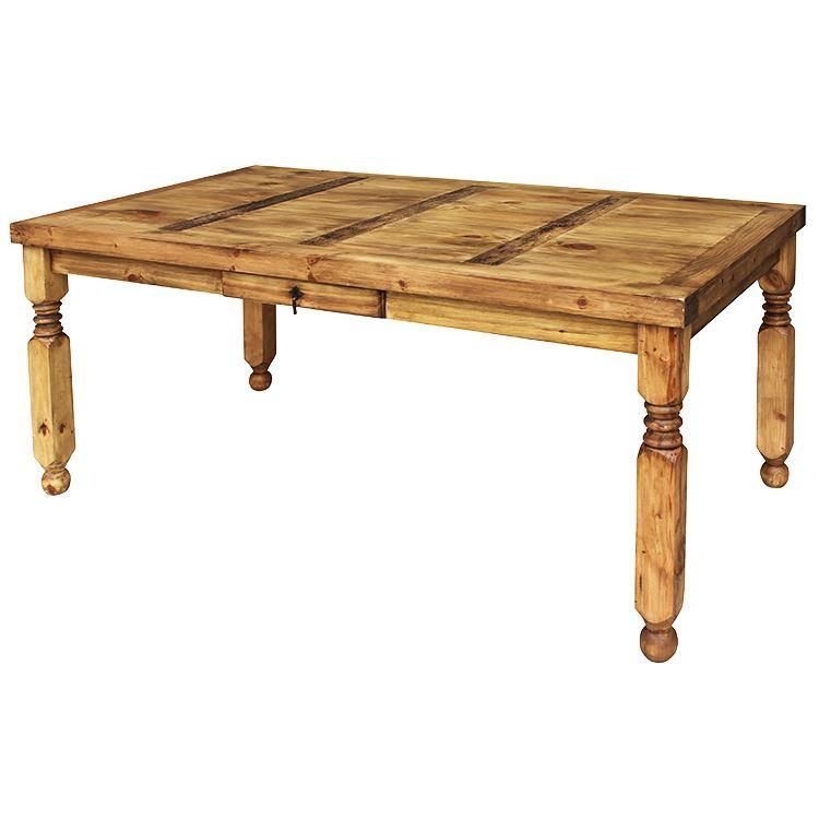 Rustic Pine Collection – Lyon Dining Table – Mes24 Intended For Lyon Dining Tables (View 4 of 20)