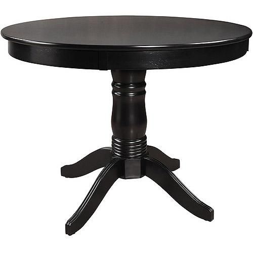 Shining Black Round Dining Table | All Dining Room Throughout Black Circular Dining Tables (Photo 10 of 20)