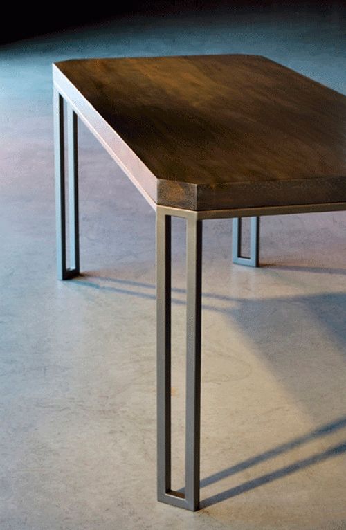 Sleek Modern Iron Dining Tablescharleston Forge | Artisan Within Sleek Dining Tables (View 11 of 20)