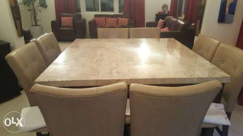 Solid Marble Dining Table – Thelt (View 14 of 20)