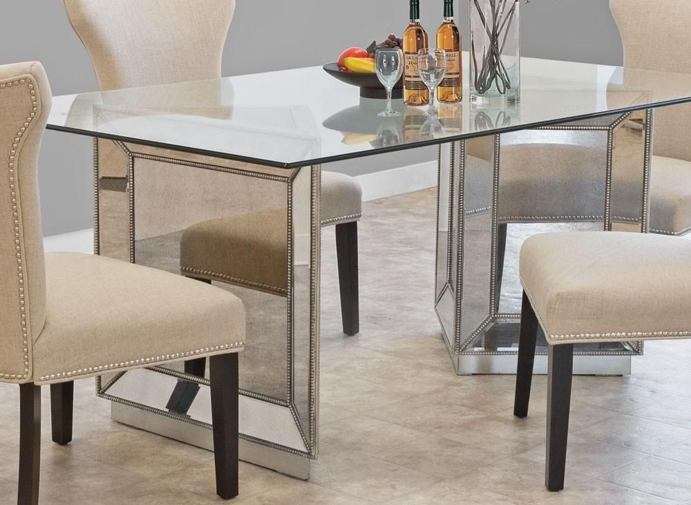 Sophia Mirrored Dining Table Collection Throughout Mirrored Dining Tables (Photo 9 of 20)