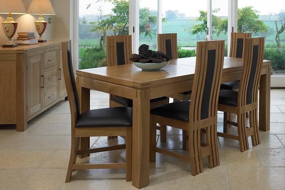 Square Extending Dining Table Sale – Destroybmx For Chunky Solid Oak Dining Tables And 6 Chairs (Photo 11 of 20)