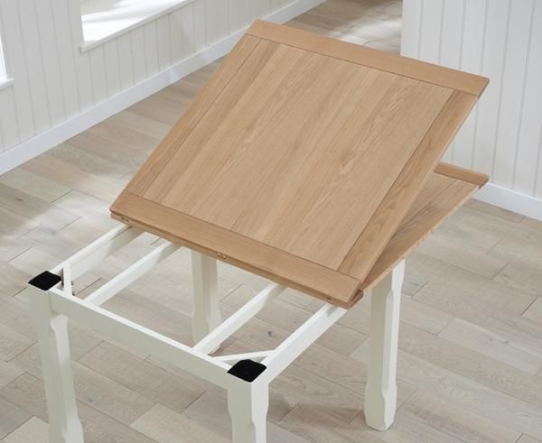 Square Extending Oak Dining Table | Modern Furnitures Pertaining To 3Ft Dining Tables (View 7 of 20)