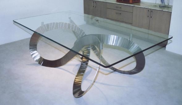 Stainless Steel Dining Tables. Dining Table Made From Stainless Inside Brushed Steel Dining Tables (Photo 3 of 20)