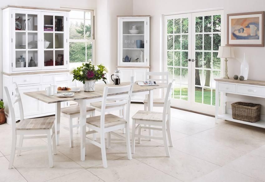 Statement Furniture – Florence White Matt Painted & Washed Acacia In Florence Dining Tables (View 3 of 20)