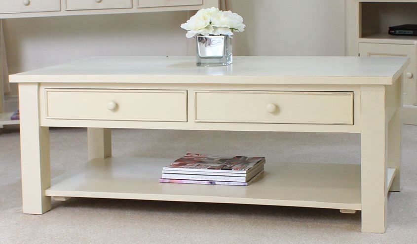 Stunning Best Cream Coffee Tables With Drawers For Stylish Cream Coffee Table Henley Cream Coffee Table Dunelm (View 3 of 50)