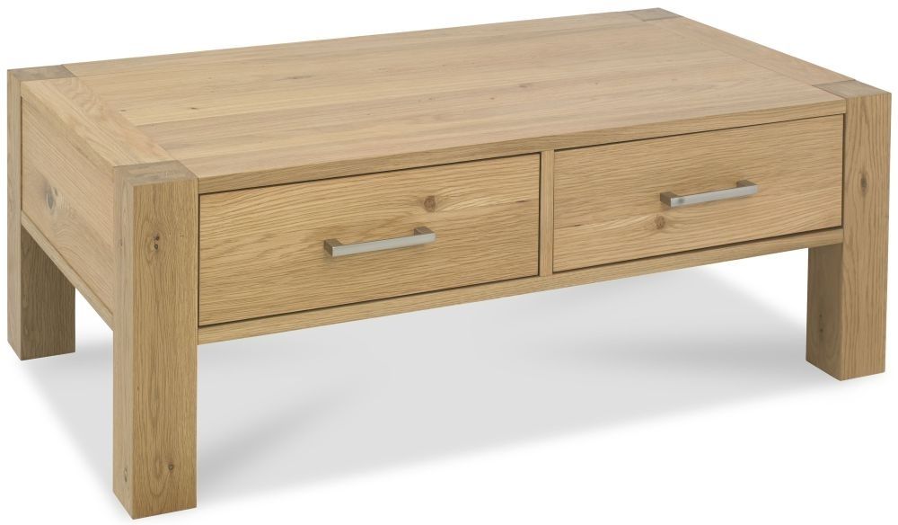 Stunning Best Light Oak Coffee Tables With Drawers Intended For Buy Bentley Designs Turin Light Oak Coffee Table With Drawer (Photo 21 of 40)