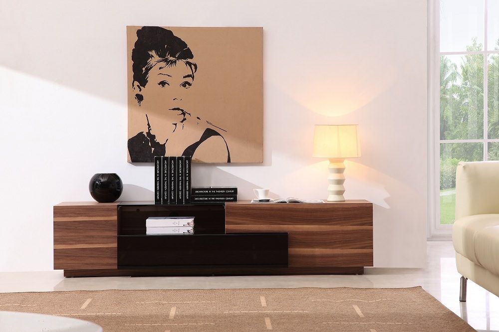 Stunning Best Modern Wooden TV Stands Regarding Modern Tv015 Tv Stand Black Jm Furniture (Photo 29 of 50)