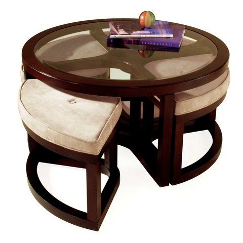 Stunning Brand New Round Coffee Tables With Storage Within Coffee Table With Stools Aralsa (View 49 of 50)