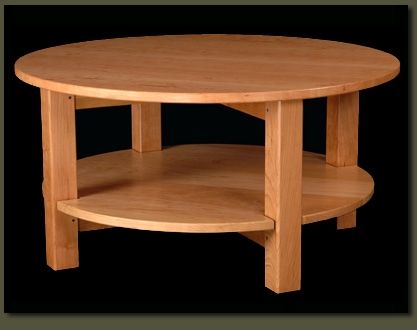 Stunning Famous Solid Round Coffee Tables Intended For Round Coffee Table With Round Tier Shelf Solid Wood Custom (Photo 16 of 40)