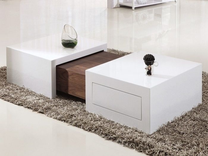 Stunning Famous White And Brown Coffee Tables Throughout Table White And Brown Coffee Table Home Interior Design (Photo 4 of 40)