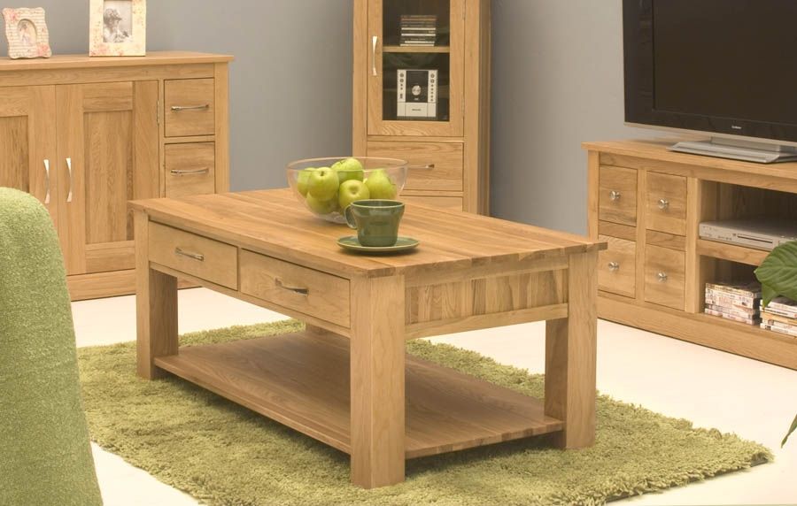 Stunning Favorite Oak Coffee Table Sets With Regard To Oak Coffee Table Set Decorating Oak Coffee Table Highfxmedia (Photo 13 of 50)
