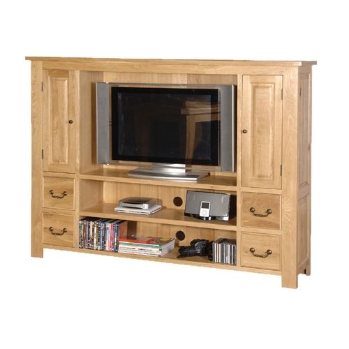 Featured Photo of Oak TV Cabinets for Flat Screens