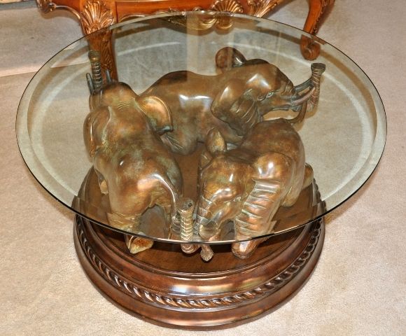 Stunning New Elephant Coffee Tables With Glass Top In Coffeetea Tables Dining Tables Game Tables Ornate Mirrors (View 9 of 40)