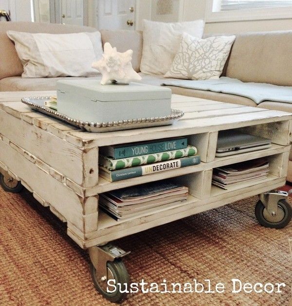 Stunning Popular Cream Coffee Tables With Drawers With Regard To Best 20 Pallet Coffee Tables Ideas On Pinterest Paint Wood (View 41 of 50)