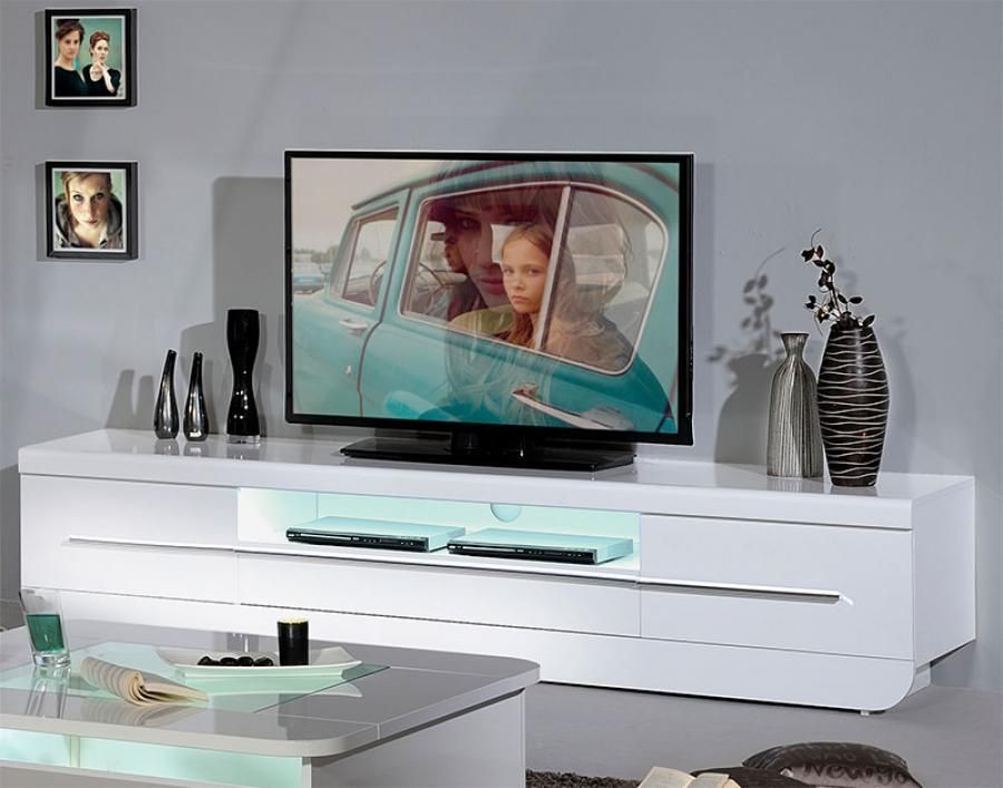 Stunning Popular Tall Black TV Cabinets Regarding Tv Stands Glamorous White High Gloss Tv Stand 2017 Design White (Photo 39 of 50)