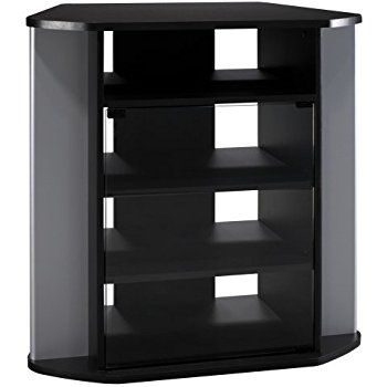 Stunning Premium Black Corner TV Cabinets In Amazon Convenience Concepts Designs2go Swivel Tv Stand Black (Photo 1 of 50)