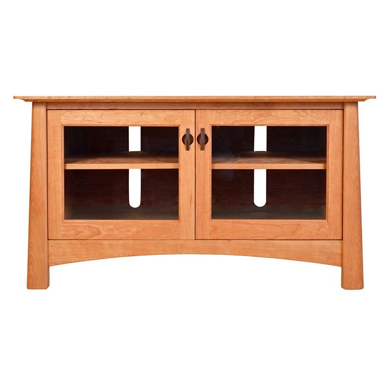 Stunning Series Of Cherry Wood TV Stands In Cherry Moon Media Console Small Vermont Woods Studios (View 47 of 50)