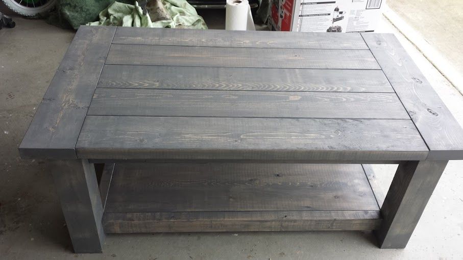 Stunning Top Gray Wash Coffee Tables For Coffee Table Sets Robthebenchguy (Photo 23 of 40)