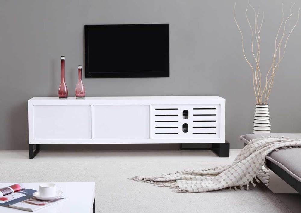 Stunning Unique Long White TV Stands Throughout Long White Tv Stand Home Design Ideas (Photo 18 of 50)