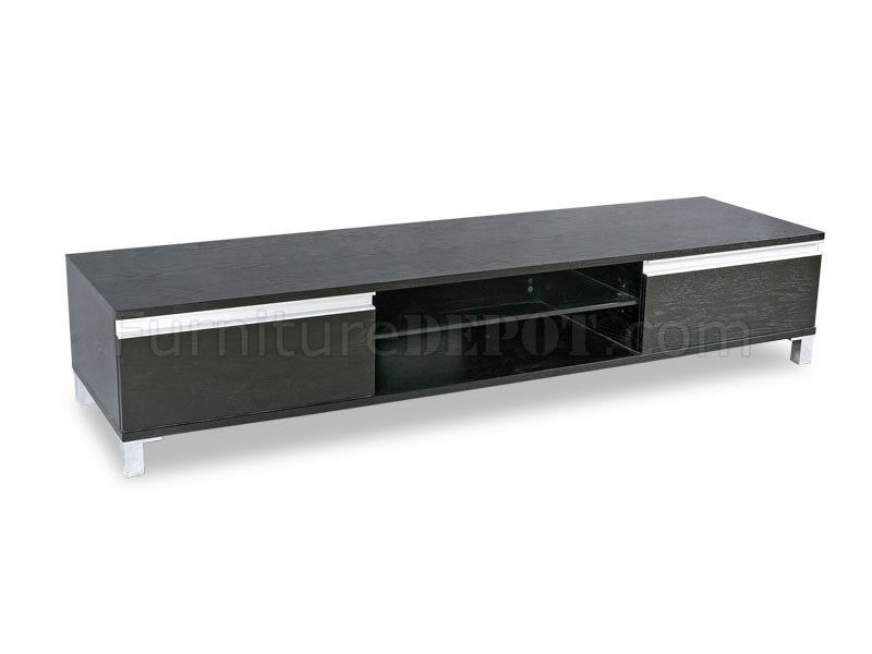 Stunning Variety Of Wenge TV Cabinets Throughout Wenge Finish Contemporary Tv Stand With Storage Cabinets (View 46 of 50)