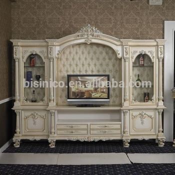 Stunning Well Known French Style TV Cabinets Regarding Italy Style European Classical White And Gold Colour Wooden Tv (View 9 of 50)