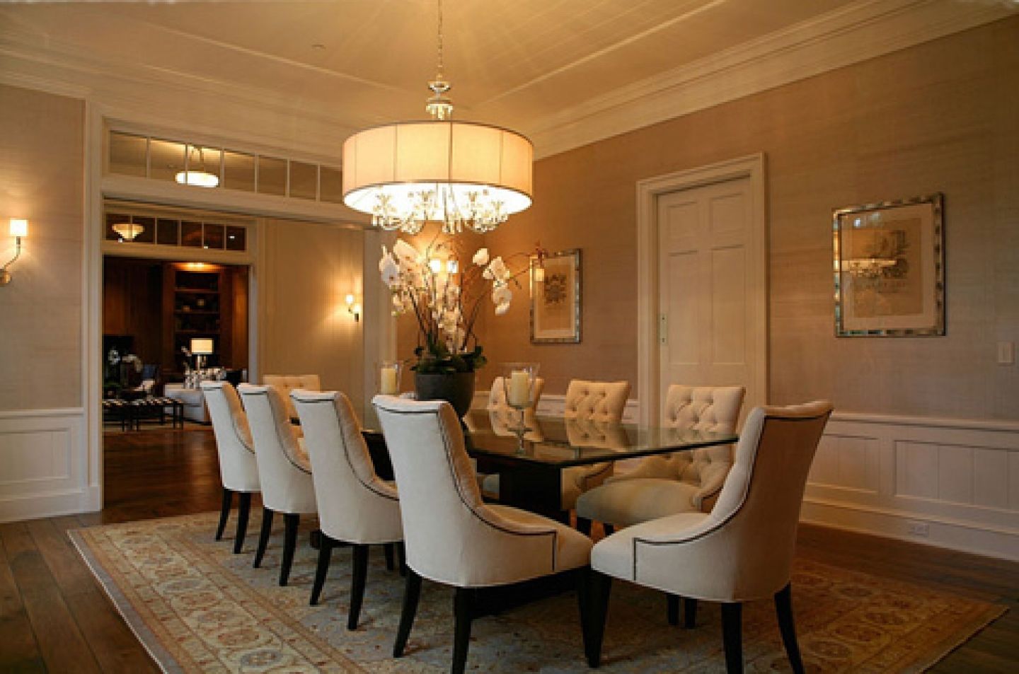 Stylist Dining Room Chandeliers Light Fixtures Bronze Dining Room Intended For Leather Chandeliers (View 15 of 25)