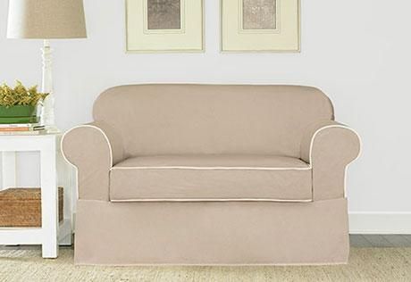 Sure Fit – Category In Canvas Sofas Covers (View 7 of 20)