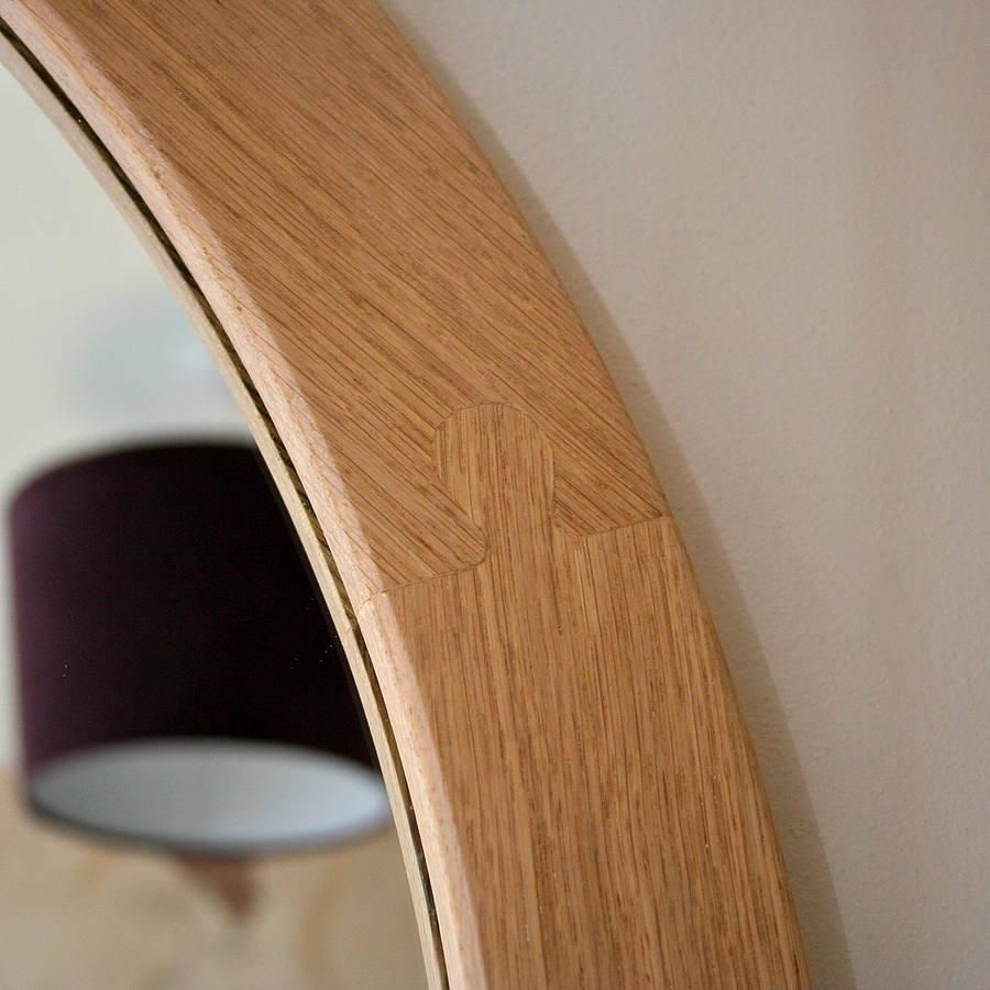 The Big Round Oak Mirrorwood Paper Scissors Within Mirrors Oak (Photo 13 of 20)