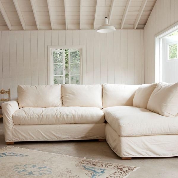 The Simple Sectional Sofa Down & Feather Seat And Back Cushions For Shabby Chic Sectional Sofas Couches (Photo 3 of 20)