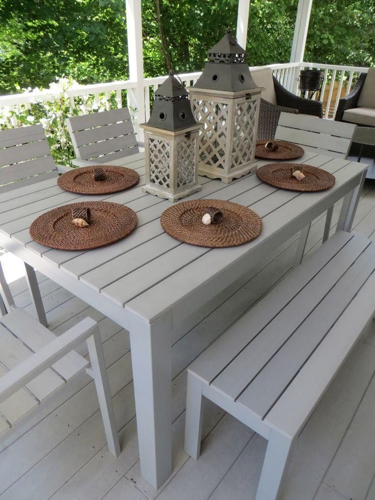 Top 25+ Best Outdoor Dining Furniture Ideas On Pinterest | Outdoor Regarding Garden Dining Tables And Chairs (View 7 of 20)