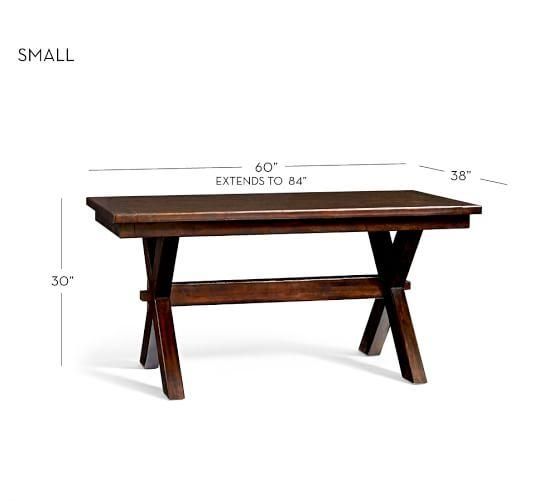 Toscana Extending Dining Table, Alfresco Brown | Pottery Barn Intended For Small Extending Dining Tables (View 9 of 20)