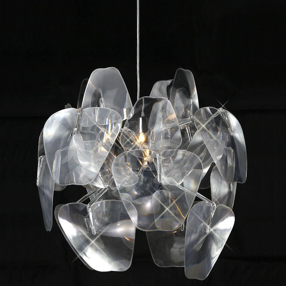 Transparent Acrylic 1 Light Round Pendant At Lightingbox Canada Intended For Acrylic Chandelier Lighting (View 25 of 25)