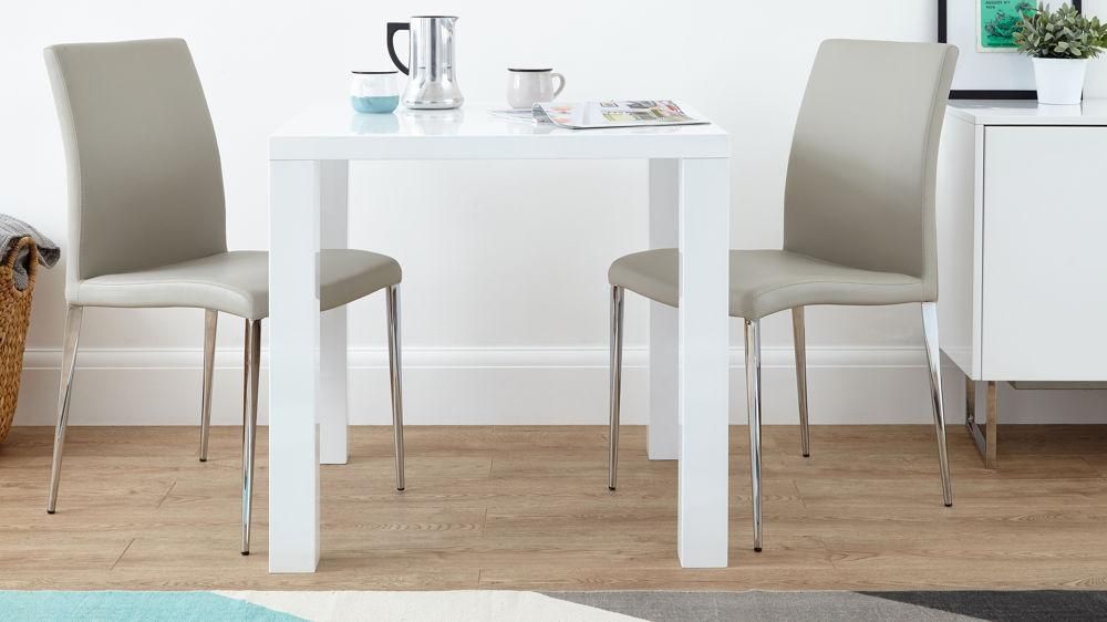 plain small white kitchen table