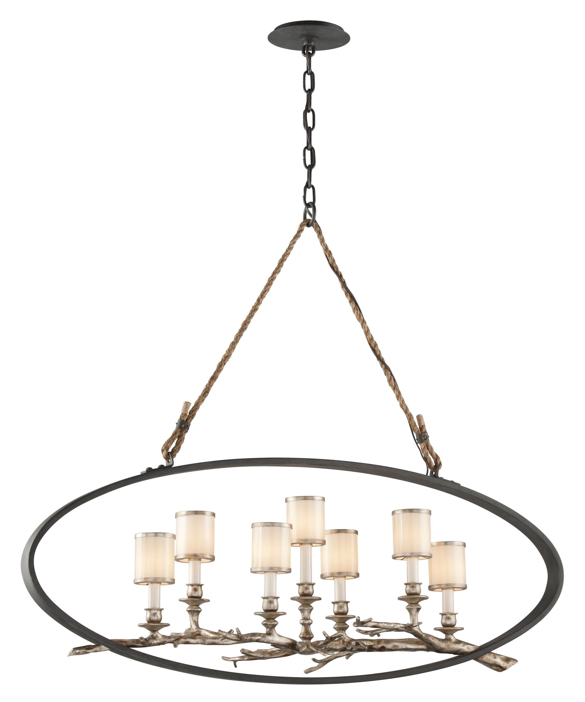 Troy Lighting F3447 Drift 44 Inch Wide 7 Light Chandelier With Regard To 7 Light Chandeliers (View 15 of 25)
