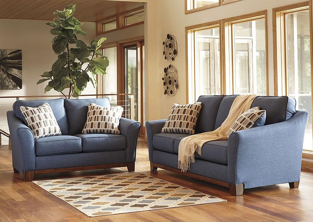 Featured Photo of Denim Sofas and Loveseats
