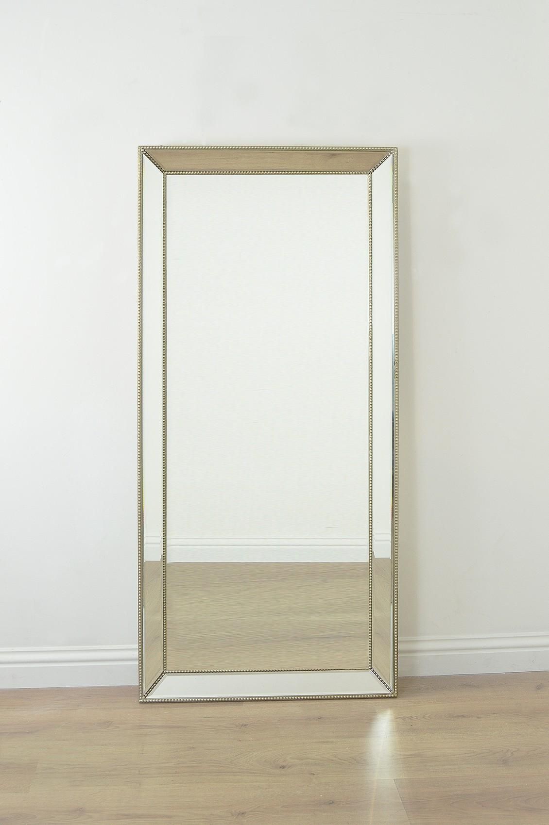 Venetian Frameless Floor Mirror | Vanity And Nightstand Decoration With Regard To Modern Venetian Mirrors (View 4 of 20)