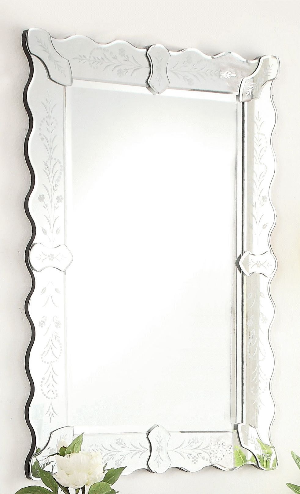 Venosa 25 Inch Venetian Style Wall Mirror Ym 704 2536 Intended For Venetian Style Wall Mirror (View 14 of 20)