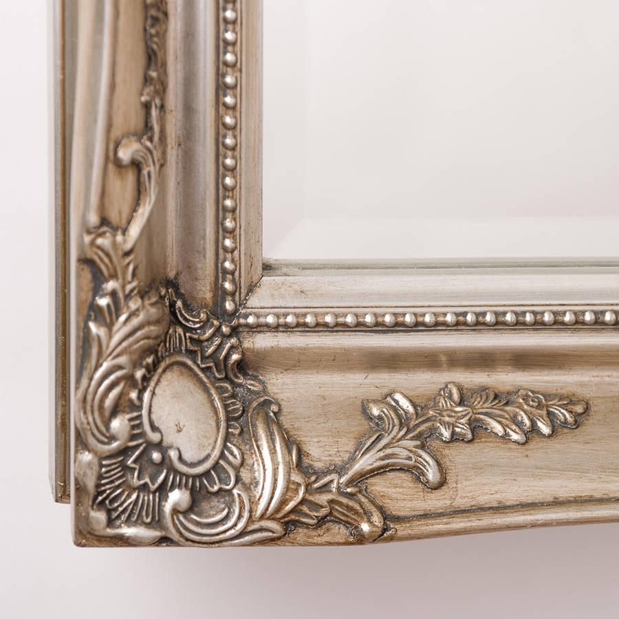 Vintage Ornate Mirror Antique Silverhand Crafted Mirrors Inside Silver Ornate Mirrors (View 14 of 20)