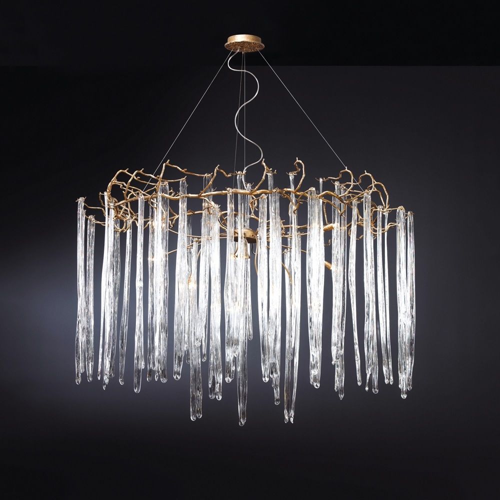 Waterfall Chandelier Round Serip America Throughout Waterfall Chandeliers (View 10 of 25)