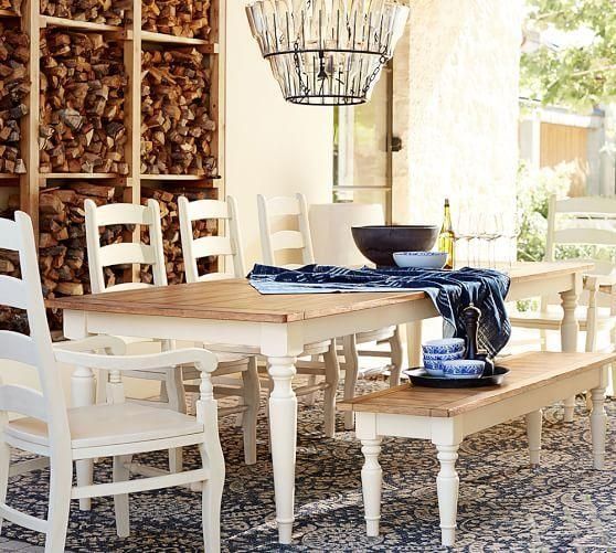 White Wood Dining Table – Overstock Throughout Dining Tables With White Legs And Wooden Top (View 3 of 20)