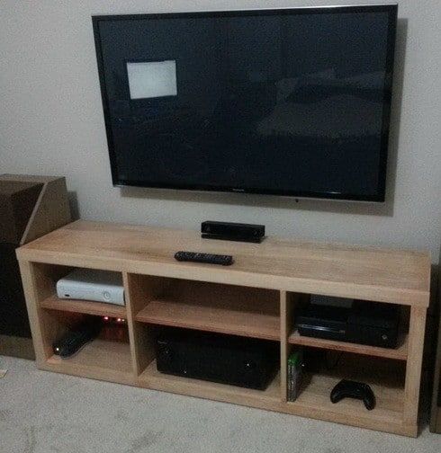 Wonderful Brand New Elevated TV Stands With Regard To How To Build A Simple Diy Tv Stand Using Wood Removeandreplace (Photo 36 of 50)