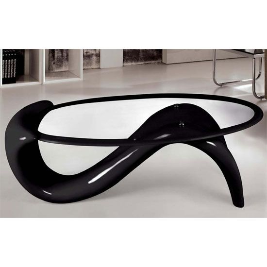 Wonderful Common Oval Black Glass Coffee Tables In Beautiful Black Glass Coffee Table With White Gloss Legs In Decor (View 8 of 50)