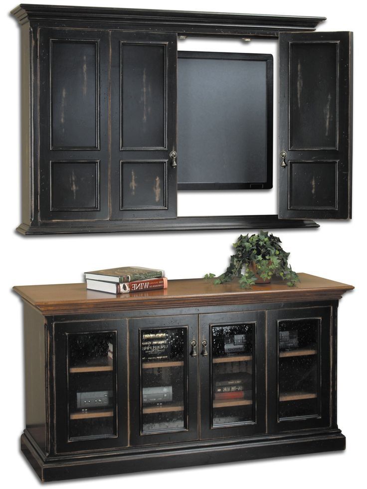 Wonderful Common Tall Black TV Cabinets Throughout Best 25 Tv Cabinets With Doors Ideas On Pinterest Tv Stand With (Photo 25 of 50)