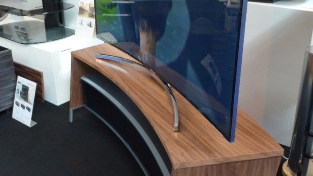 Wonderful Deluxe Curve TV Stands Within This Years Euronics Show Our Best Ever Says Off The Wall Get (View 30 of 50)