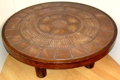 Wonderful Deluxe Oversized Round Coffee Tables Intended For Coffee Table Large Round Coffee Table Wood Awesome Carved On The (View 33 of 40)